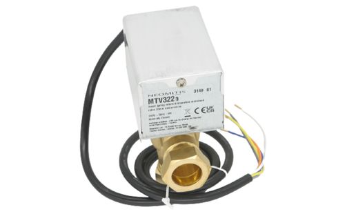 Neomitis MTV322a 22mm 3 Port Mid-Position Spring Return Motorised Valve - NEW
