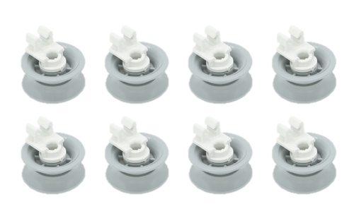 FITS BOSCH SIEMENS 00611666 DISHWASHER UPPER TOP BASKET WHEEL 8 PACK - NEW