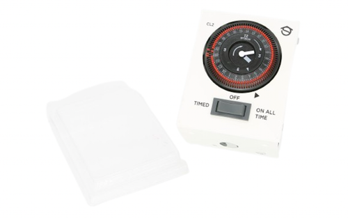 JOHNSON AND STARLEY CL2SW CLOCK 24 HR WHITE - NEW