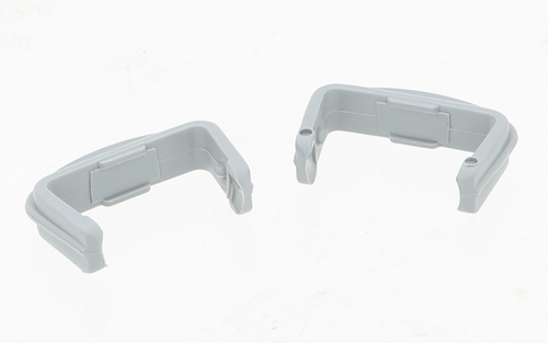 2x Beko 1887460100 Proline Dishwasher Basket Front Rail Cap - NEW