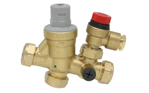 Caleffi 061-388-0802 22mm 3/6 Bar Multibloc Inlet Control Valve 1 Piece - NEW