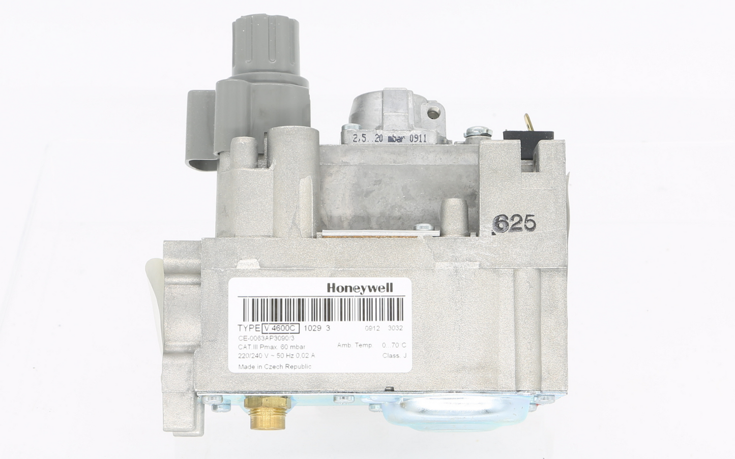 HONEYWELL V4600C1029 NOW V4600C1086U 240V GREY PUSH BUTTON GAS VALVE