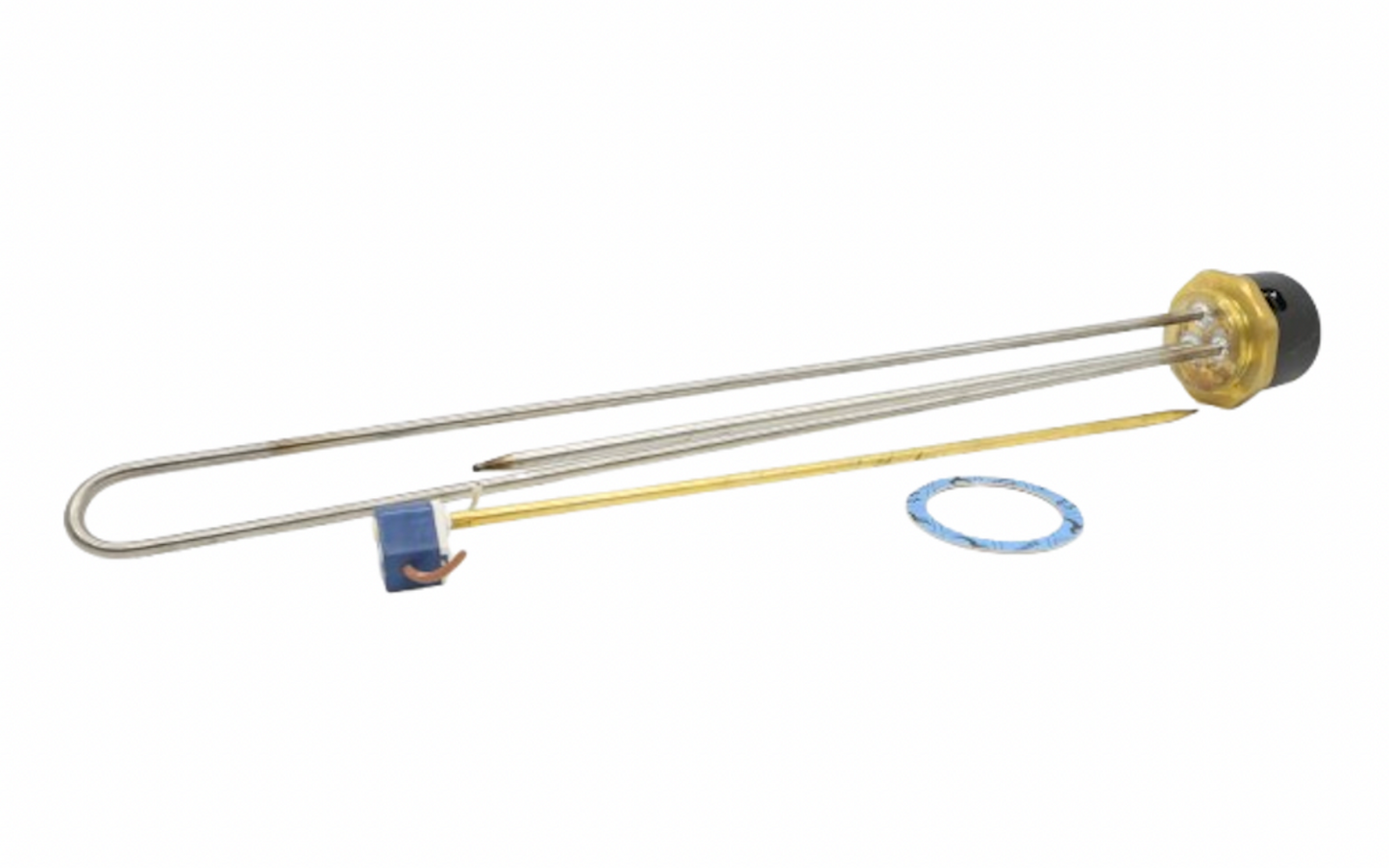 Tesla TIH650 27″ Incoloy Immersion Heater 2.1/4″ Boss 3kW 18" Incoloy Thermostat