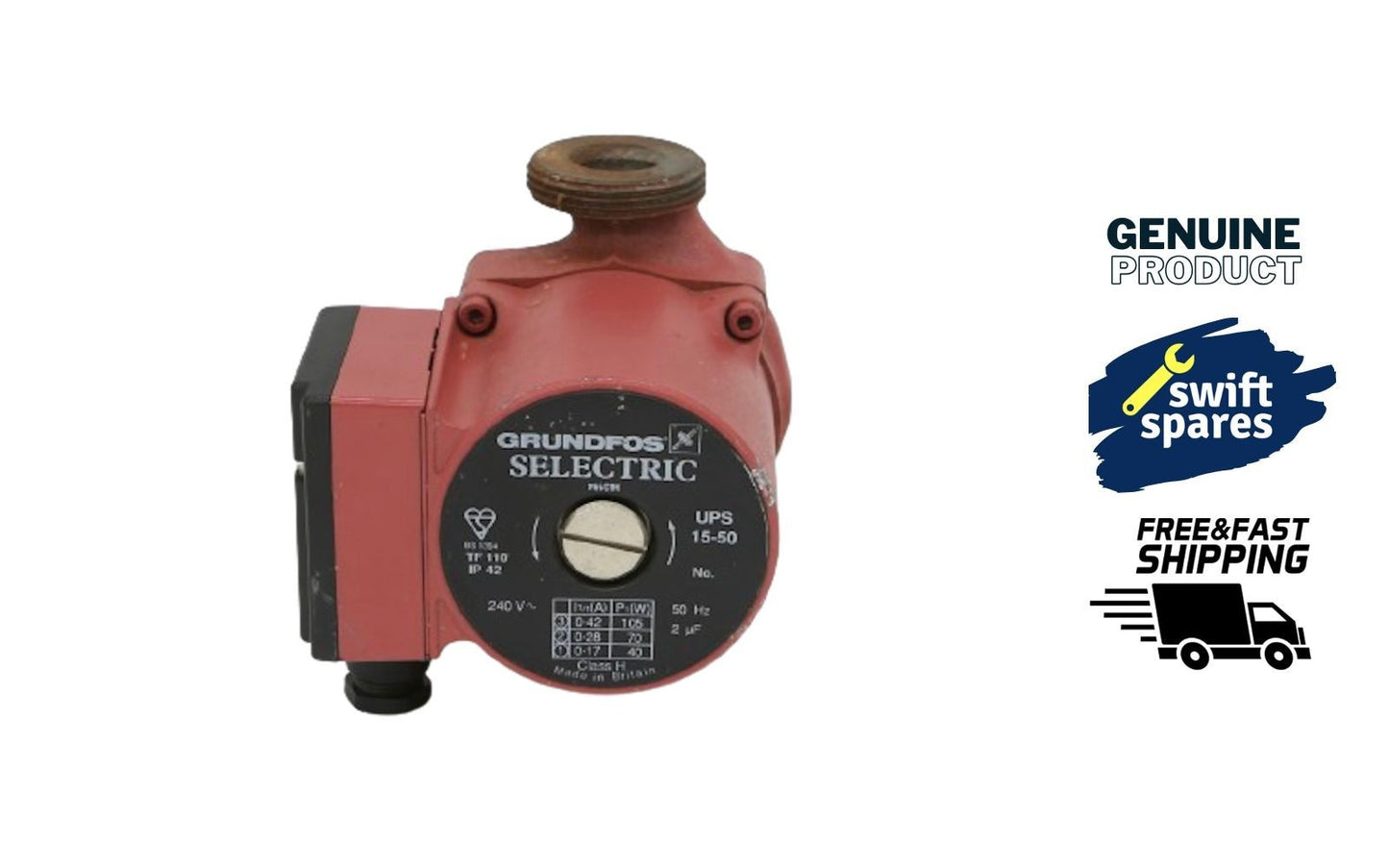 Grundfos Selectric UPS 15-50 Central Heating Pump 240V