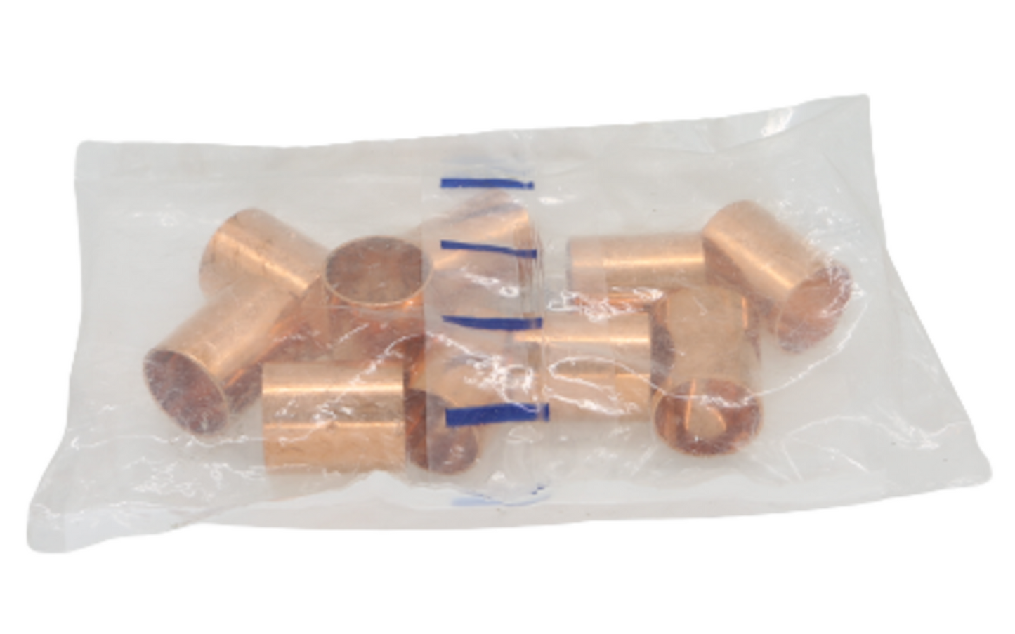 MasterFlow 22mm End Feed Copper Equal Straight Coupling 10 pack