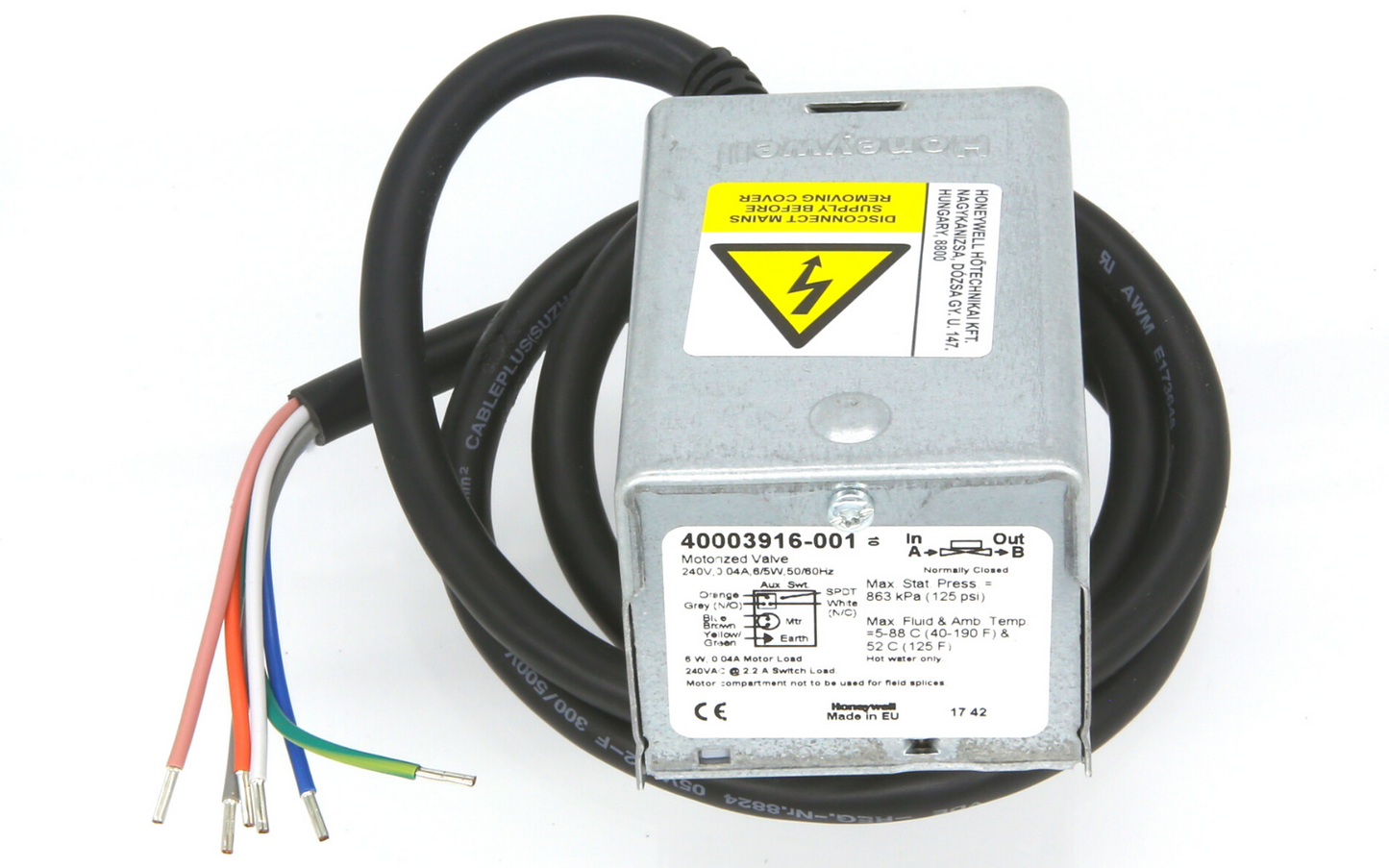 HONEYWELL HOME 40003916-001 2 PORT V4043H REPLACEMENT POWERHEAD - GENUINE