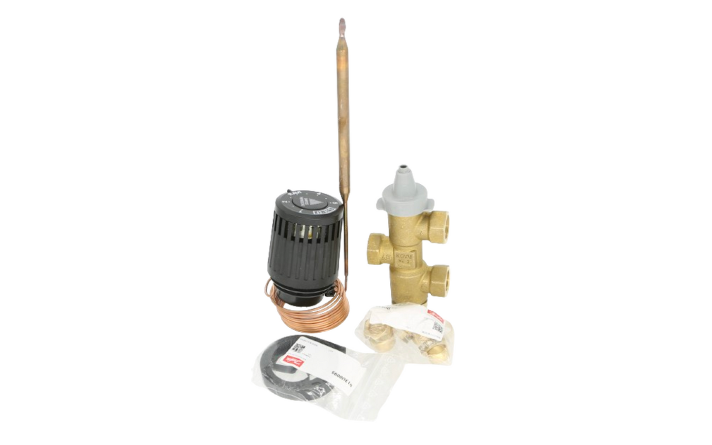 Danfoss 013U8087 Actuator & Valve KAVI + KOVM Thermostat & 3 Way Valve