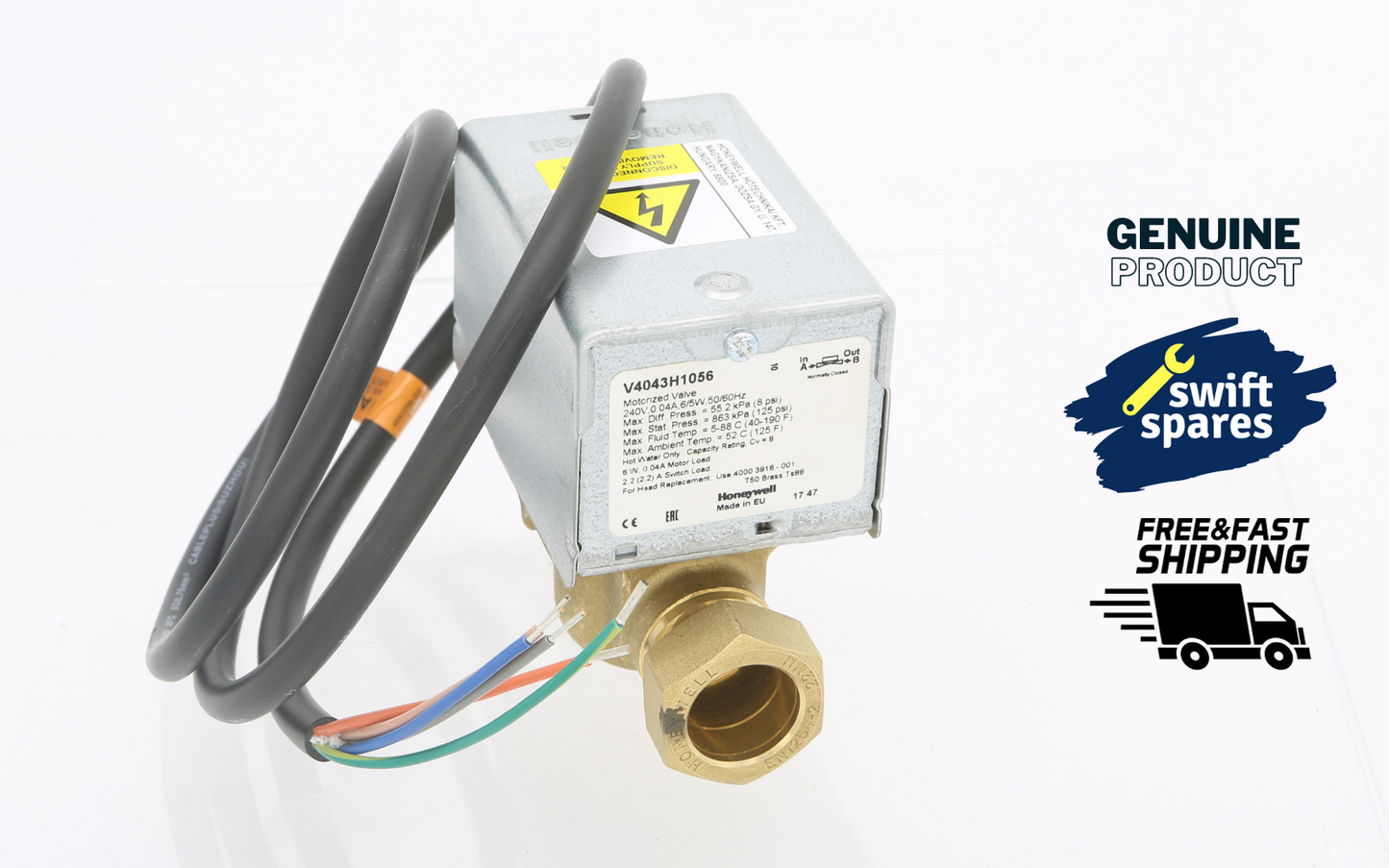 Honeywell Home V4043H 1056 - 2 Port Motorised Zone Valve 22mm V4043H1056 (272848
