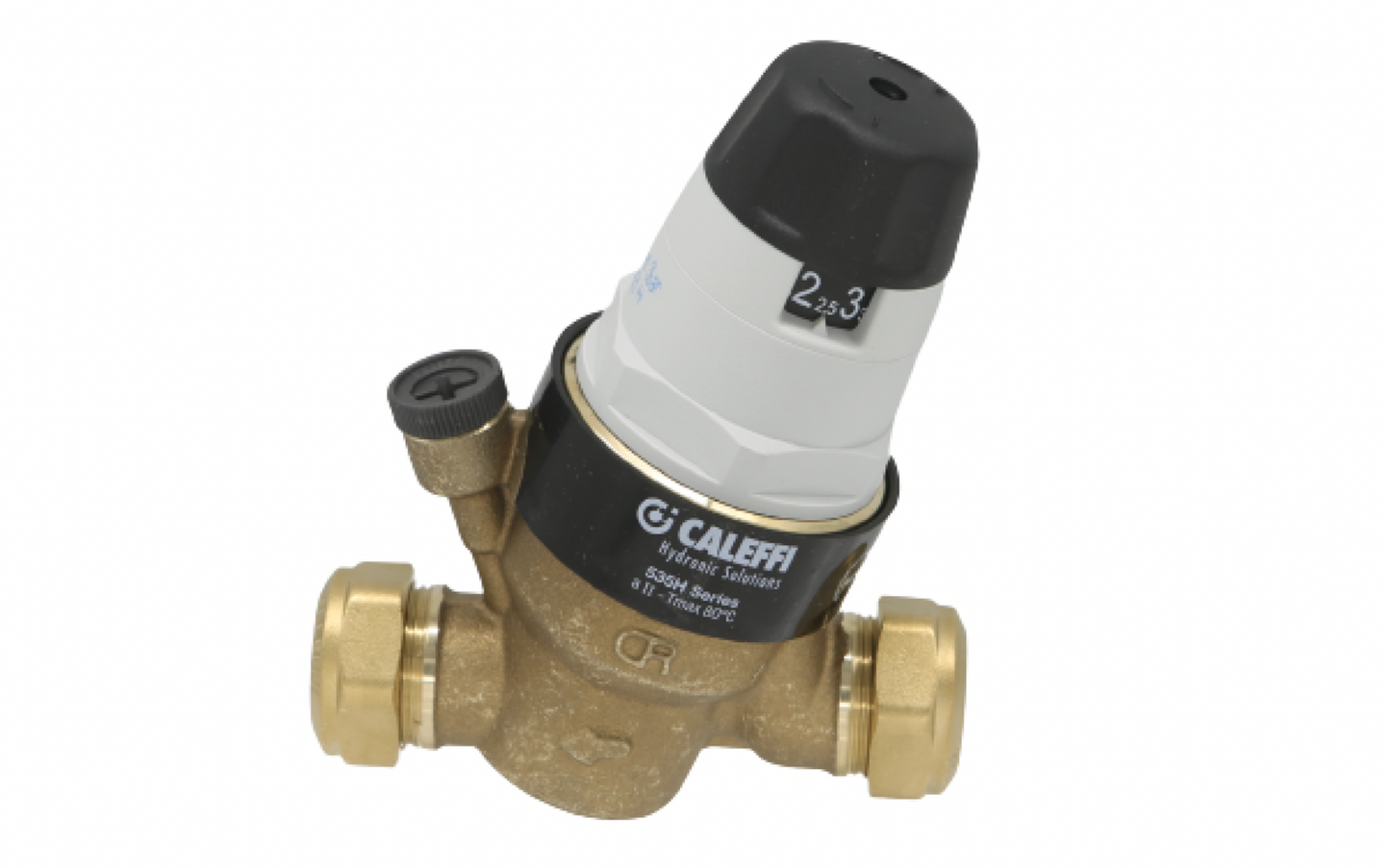 Caleffi 535022H 22mm Prescal Series Pressure Reducing Valve with Gauge Port