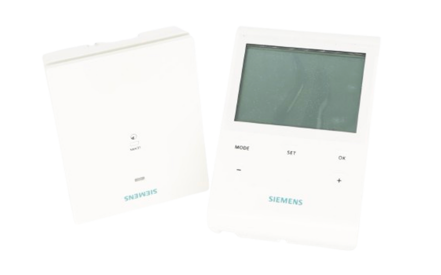 SIEMENS RDE100.1RFS WIRELESS ROOM THERMOSTAT 5/2 DAY OR 7 DAY PROGRAMMING