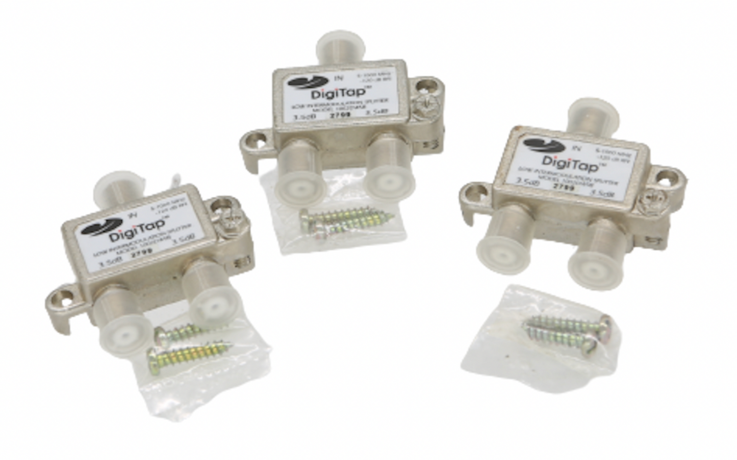 3x DigiTap 3-Way Splitter - NEW