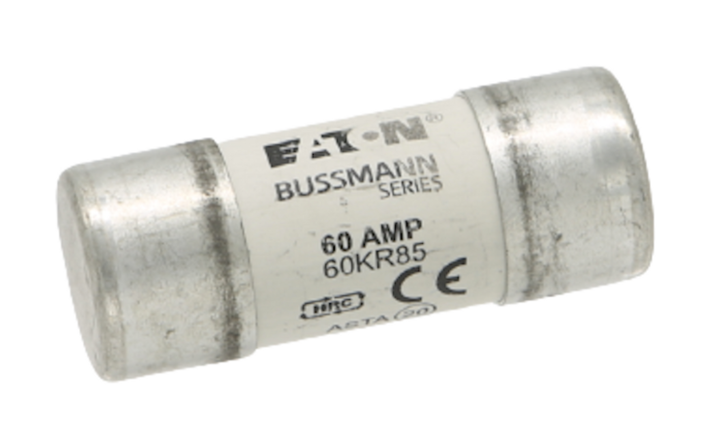 60A House Service Fuse 415v 23mm x 57mm BS88-3 33kA 60 Amp Eaton Bussmann 60KR85