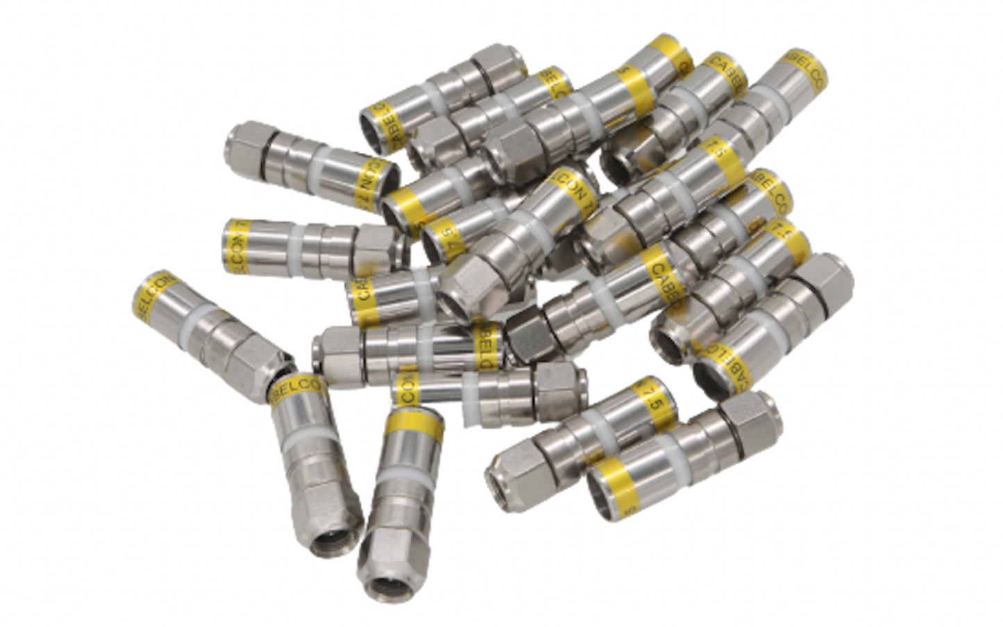 25x CABELCON 7.5 FM-RG11 CX3 Compression F-Connector RG-11 Coaxial Cable