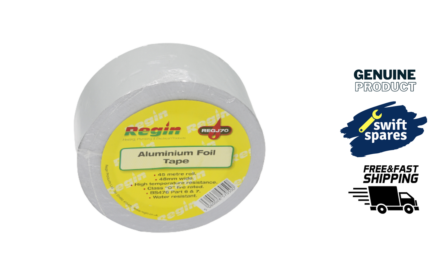 Regin REGJ70 Aluminium Foil Tape (48mm wide) - NEW