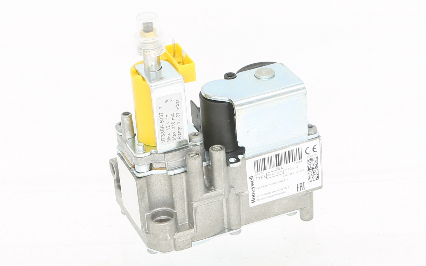 Baxi 5107339 COMBI 80E,105E GAS VALVE (Yellow Solenoid) VK4105M - Genuine Part