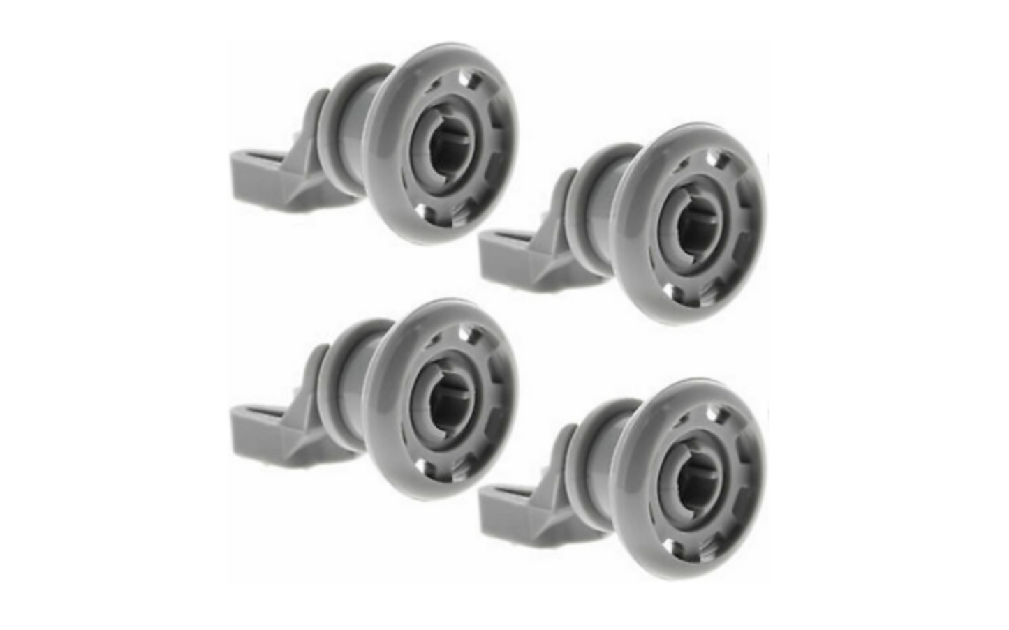 4 x Dishwasher Rail Upper Basket Wheels for Beko Diplomat Flavel Howden & Lamona