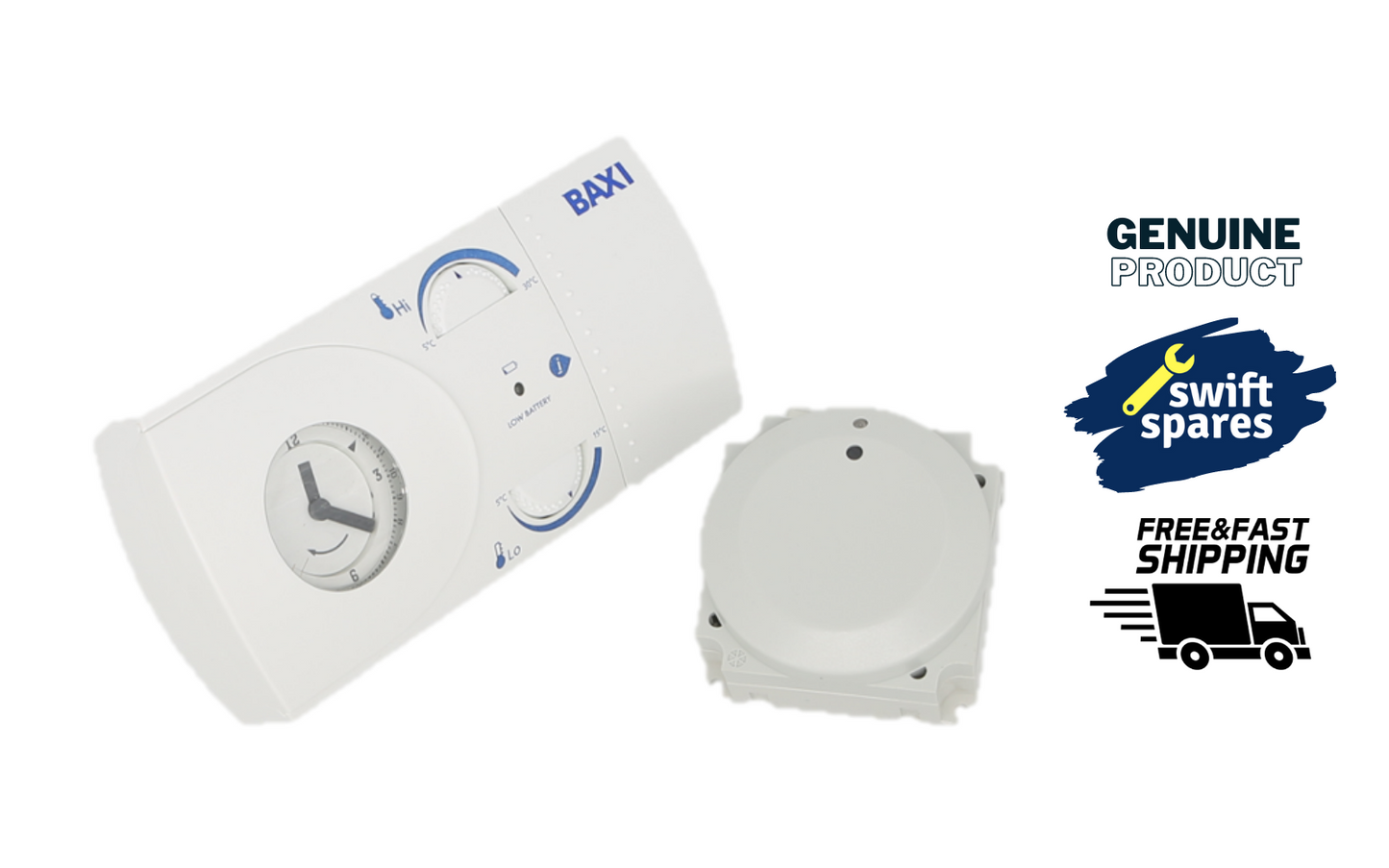 Baxi 5117391 RF Wireless 24 Hour Programmable Room Thermostat - NEW