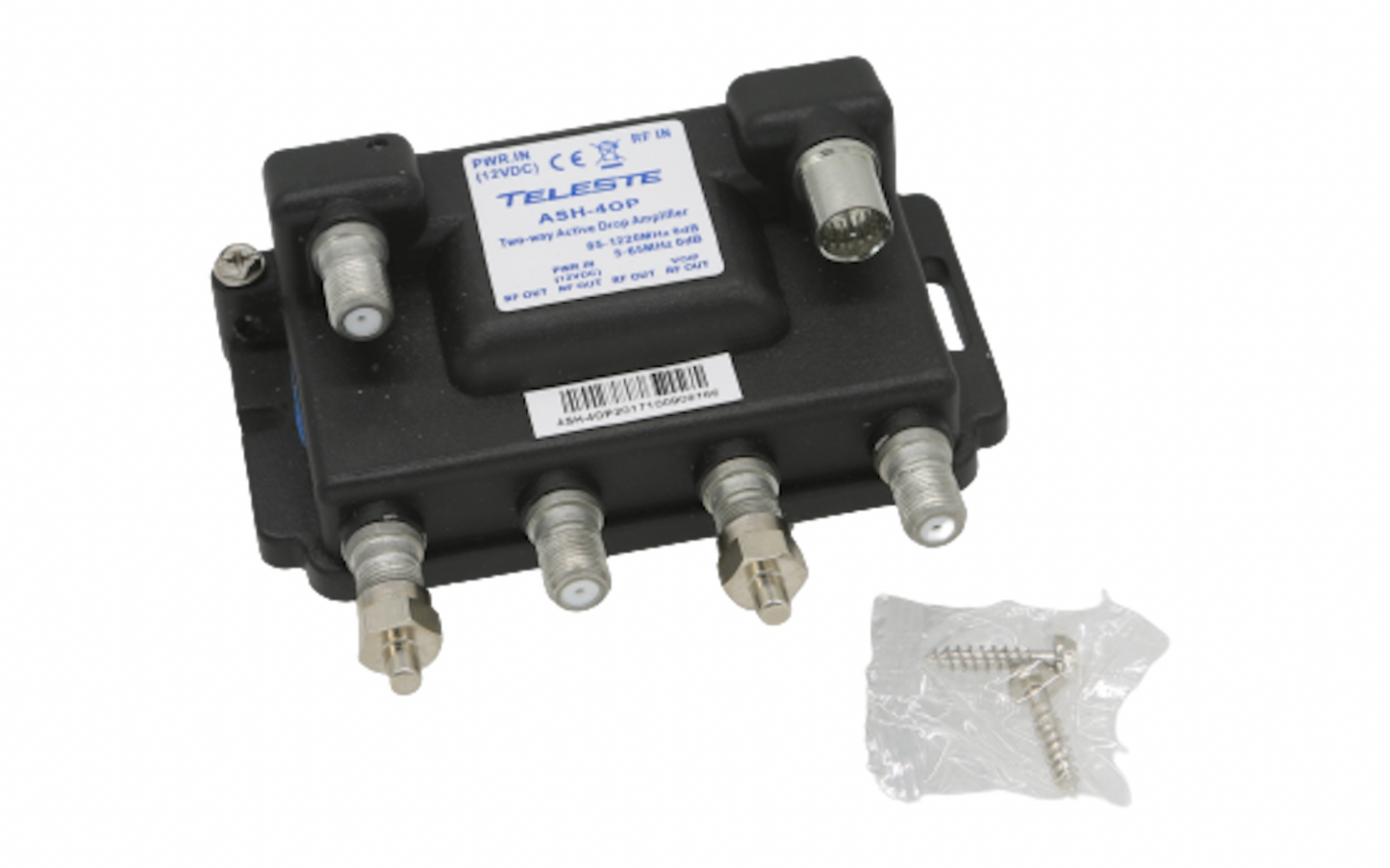 Teleste ASH-40P 4 Way Active No Loss Splitter Amplifier - NEW