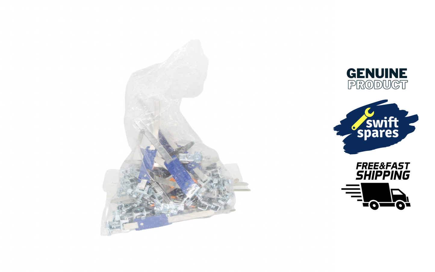 61 x Niglon AEC2-15 Adjustable Earth Clamps for Damp Conditions 12-35mm (Blue)