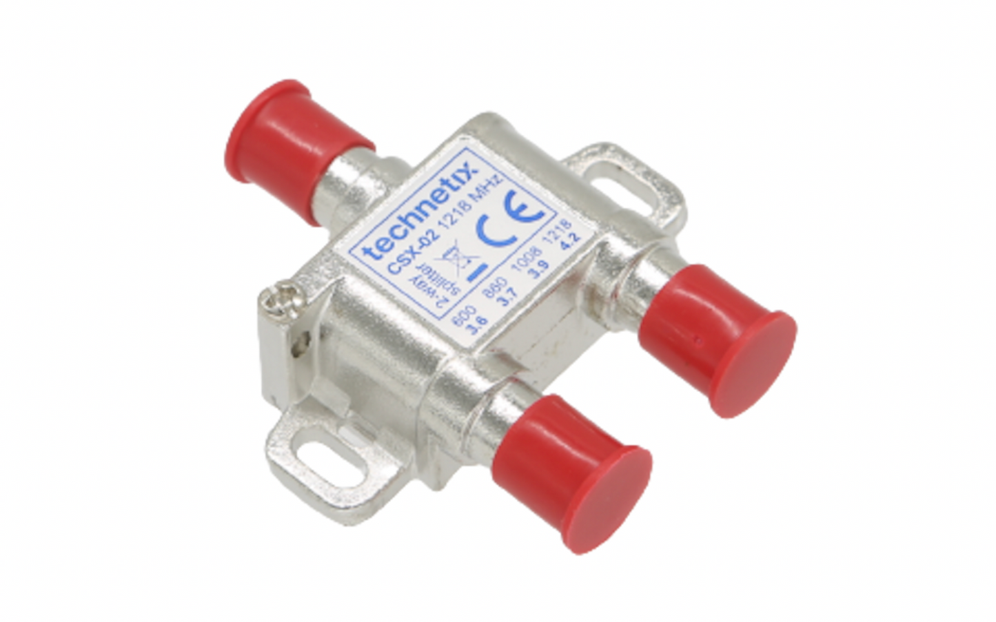 Technetix CSX-02 2-way 1.2 GHz Core-series in-line splitter - NEW
