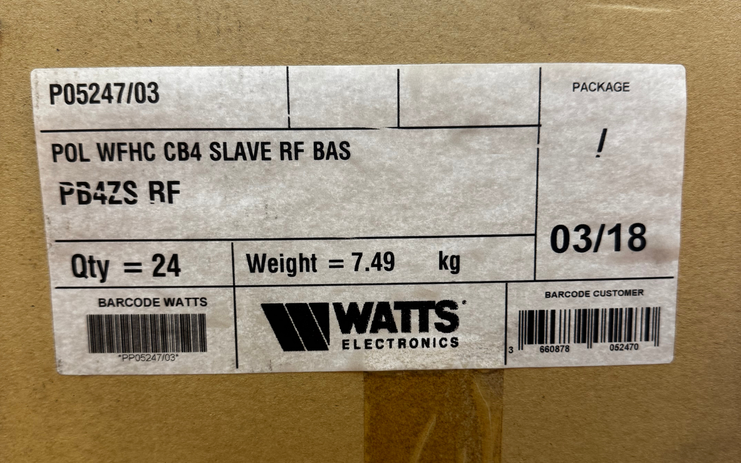 24x Polypipe PB4ZS RF 4 Zone Slave Unit Polypipe Wiring Centre - brand new