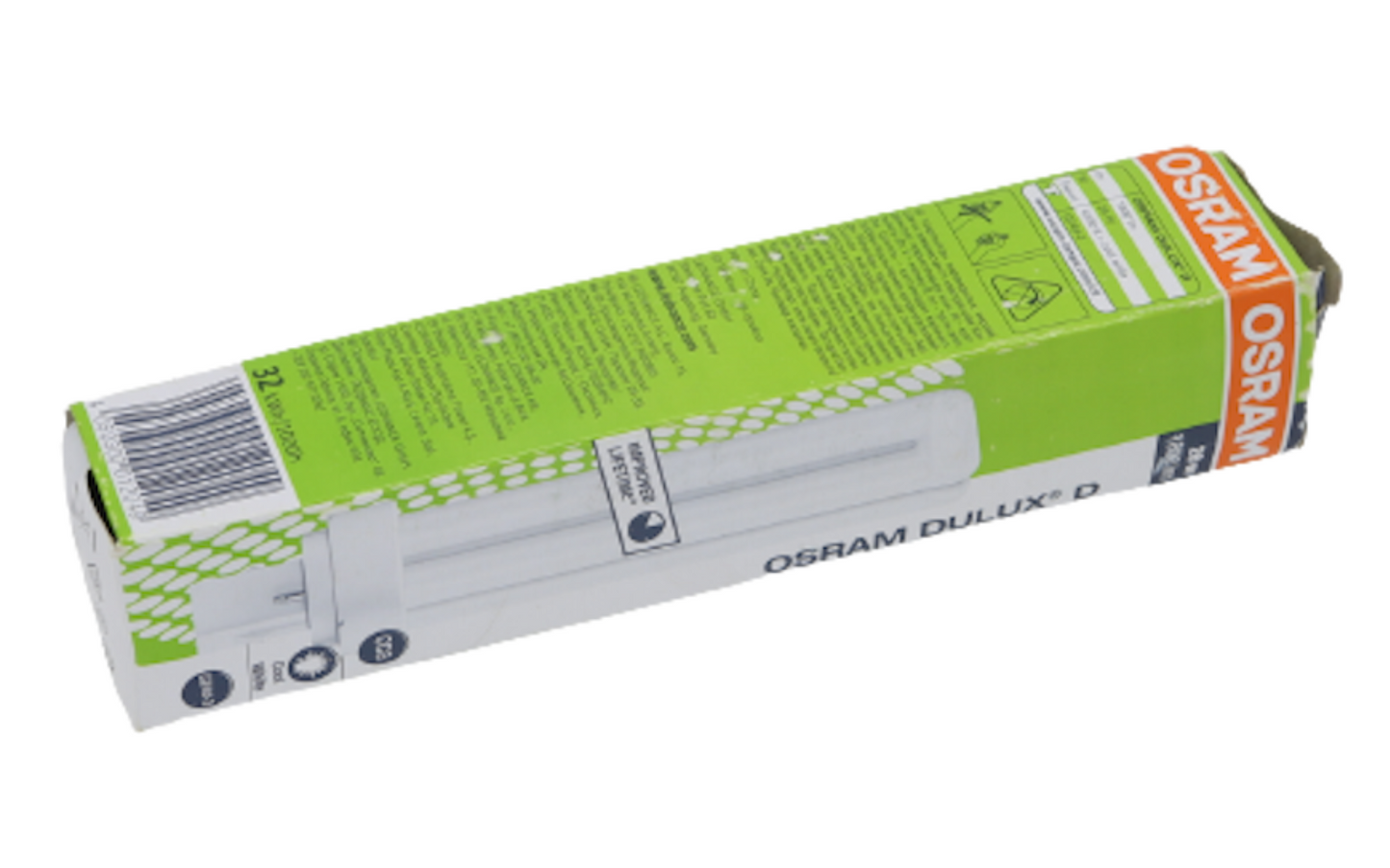 Osram Dulux D 26W 840 Cool White G24d-3 4000k Compact 1800lm CCG Lamp 26w 2pin