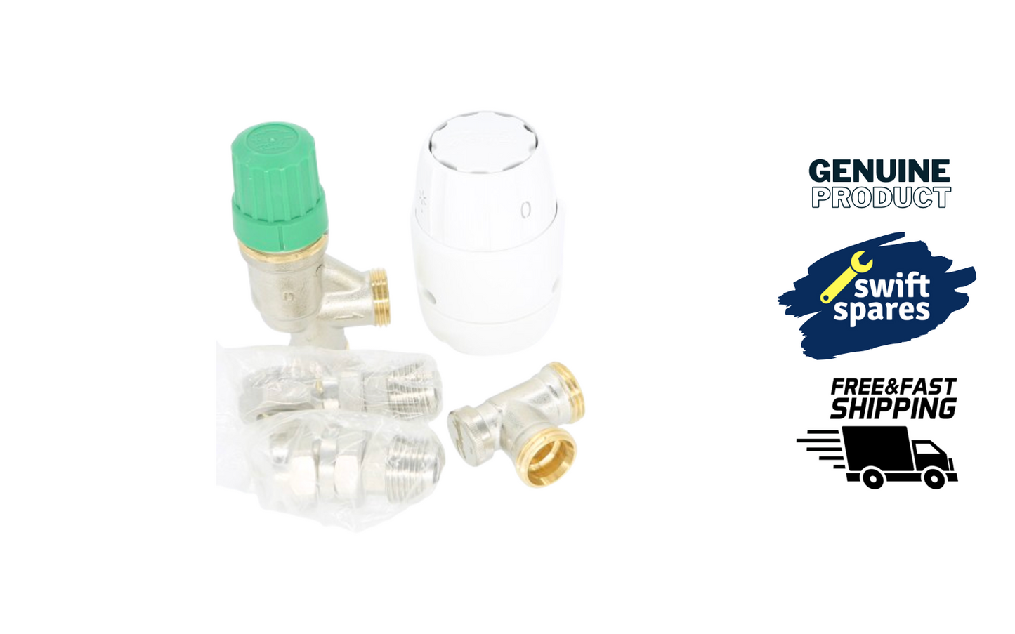 Danfoss 013G7662 RAS-B2 Dynamic Radiator Pack 15mm Angle TRV + Lockshield - NEW
