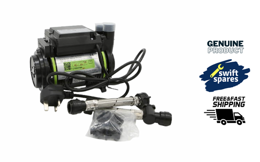 Salamander CT55+ XTRA 1.5 Bar Positive Single Shower Pump +Iso Hoses CT55PLUS