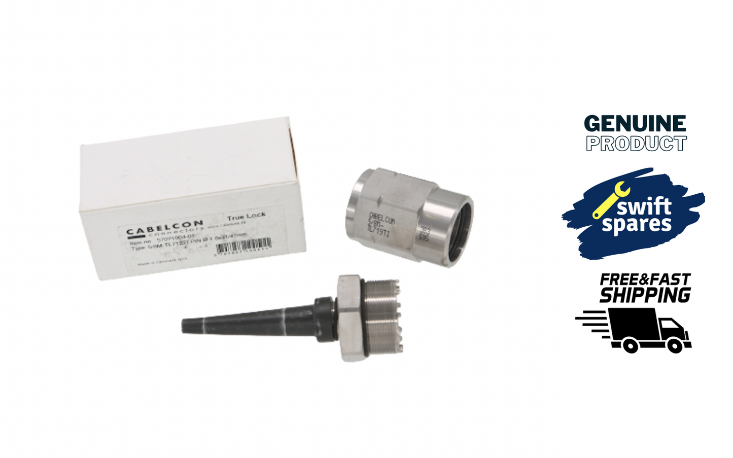 Cabelcon 57071904-01 Connector type 5/8M-TL719TI PIN Ø 1.8x31/47mm For cable