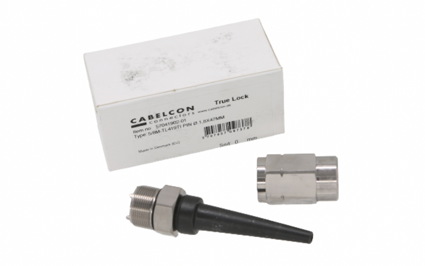 Cabelcon 57041902-01 Connector 5/8M-TL419TI PIN Ø.1,8X47MM True Lock - NEW
