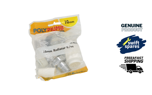 PolyPlumb 10mm Lock Shield Radiator Valve PB3210V2 - NEW