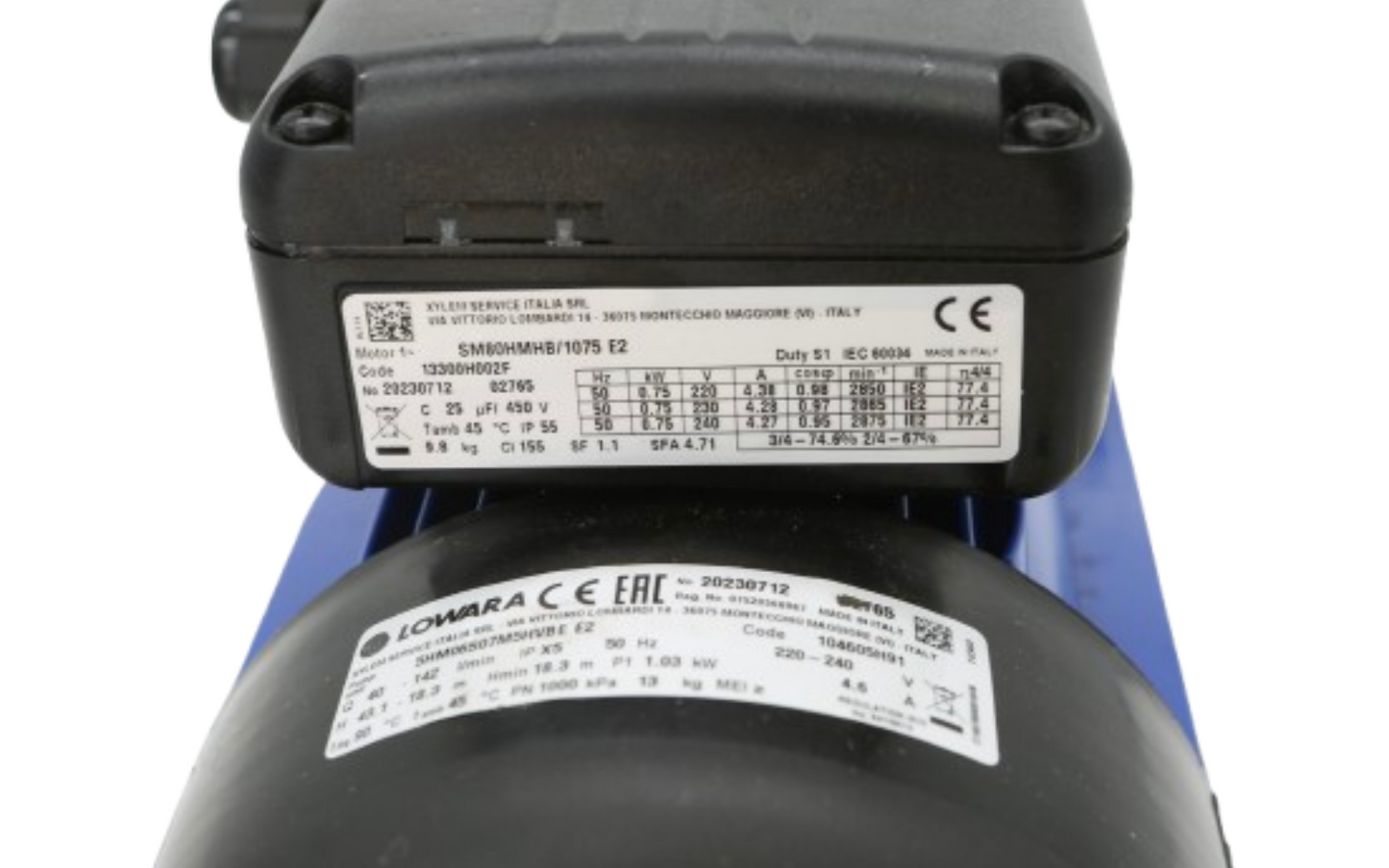 Lowara 5HM06S07M5HVBE E2 230V Multistage Pump