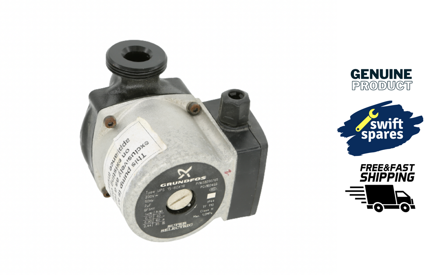Gledhill 59200765 Grundfos UPS15-60x18 Boiler Pump