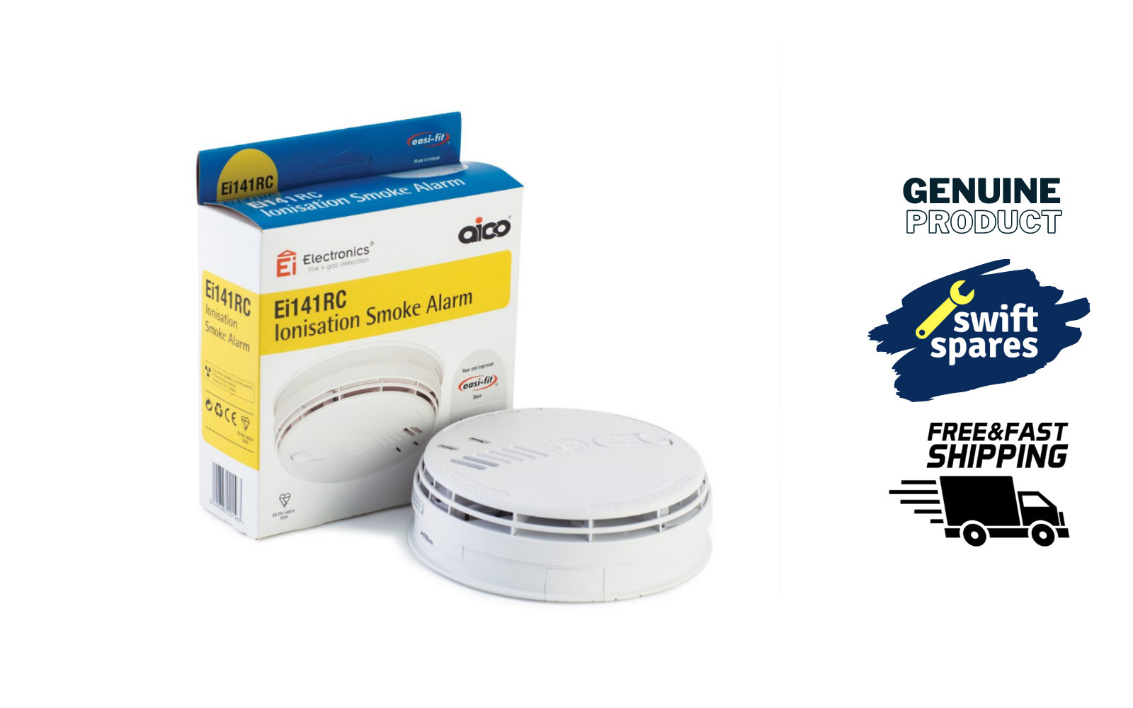 Aico Ei141RC Smoke Alarm Mains Battery Back Up Ionisation Detector aico-ei141rc-smoke-alarm-mains-battery-back-up-ionisation-detector
