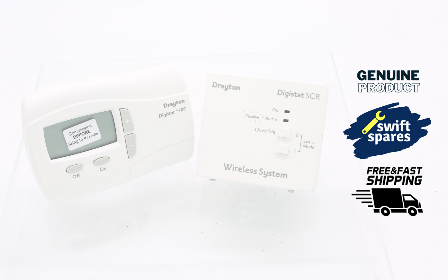 DRAYTON DIGISTAT RF710 +1RF PLUS WIRELESS ROOM THERMOSTAT - BRAND NEW