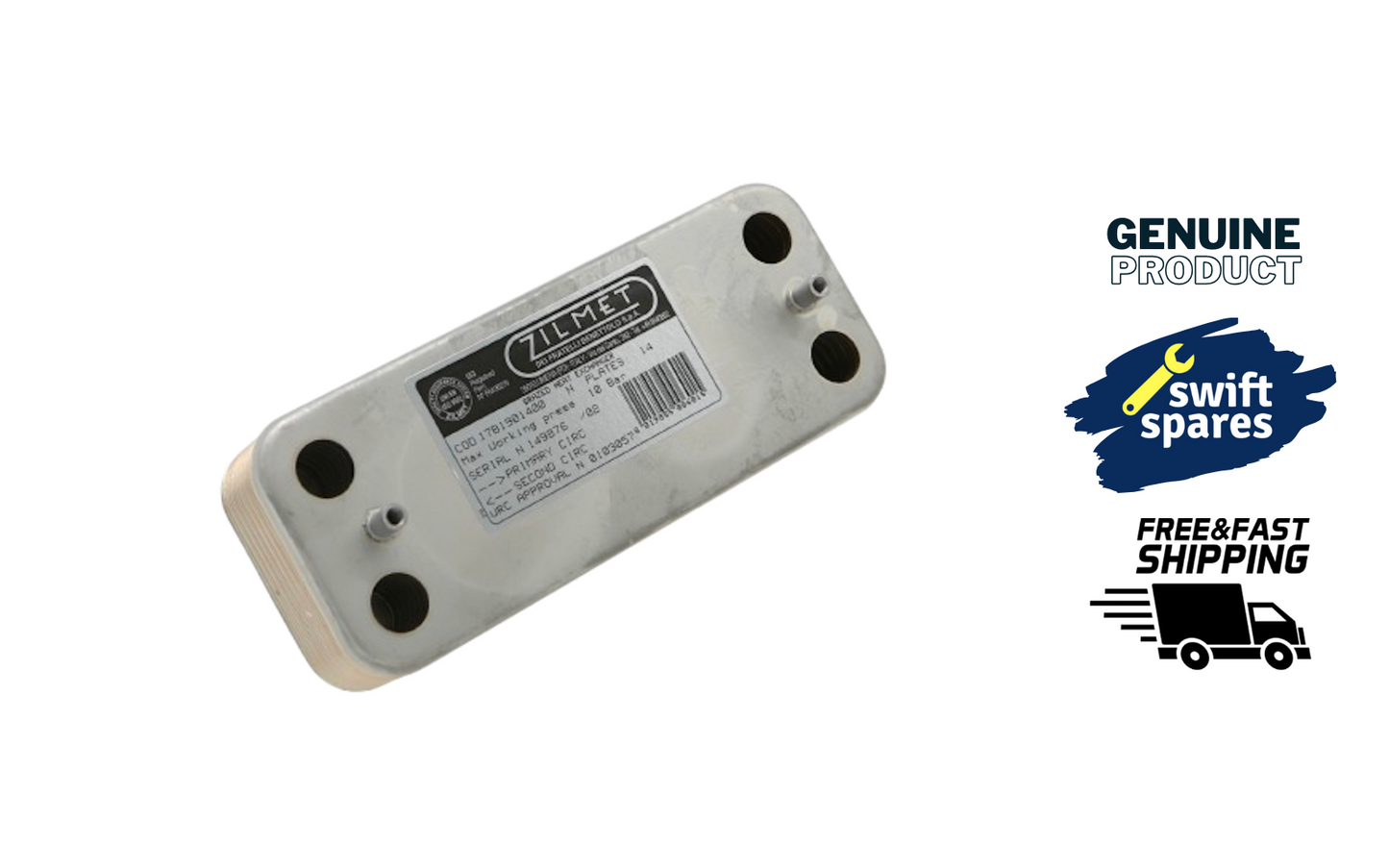 Biasi BI1001101 Boiler DHW Plate Heat Exchanger new/other