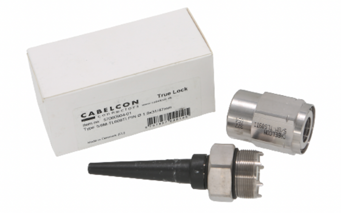 Cabelcon 57060904-01 Connector 5/8M-TL609TI PIN Ø 1.8x31/47mm True Lock - NEW