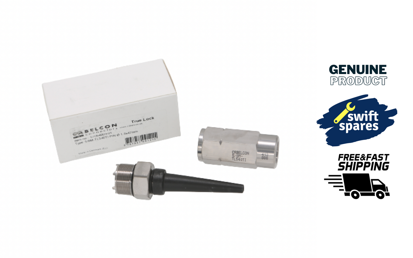 Cabelcon 57054003-01 Compression Connector 5/8M-TL540TI PIN Ø 1.8x47mm True Lock