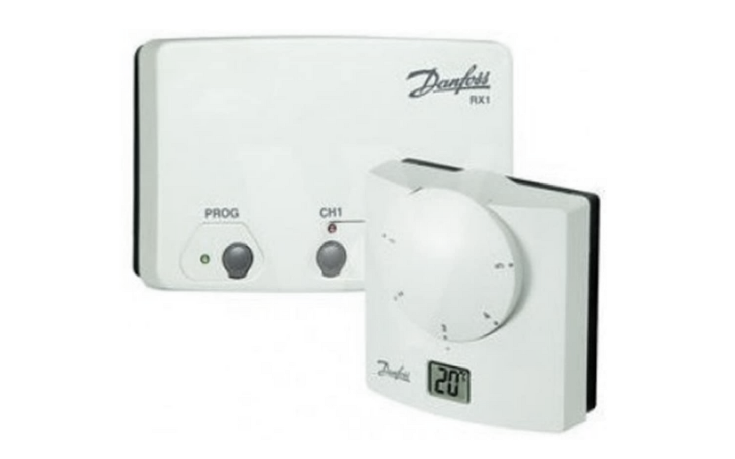 DANFOSS 087N727600 RET B-RF WIRELESS DIGITAL ROOM THERMOSTAT & RX1 RECEIVER