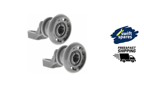 2 x Dishwasher Rail Upper Basket Wheels for Beko Lamona Diplomat Flavel Howden