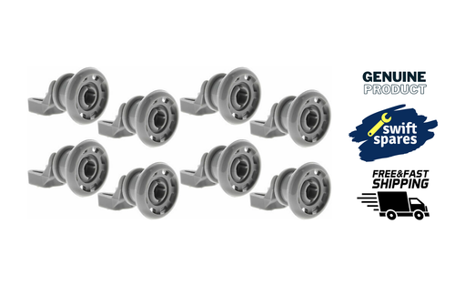 8 X Dishwasher Rail Upper Basket Wheels for Howden & Lamona