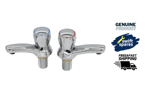 Pegler 4M3903 Basin Mercia Taps Chrome