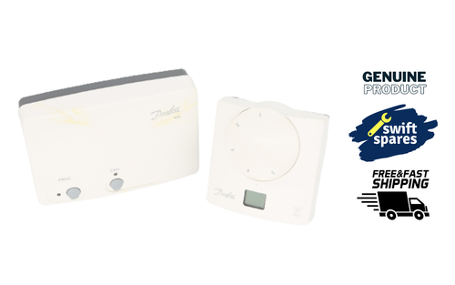 DANFOSS 087N727600 RET B-RF WIRELESS DIGITAL ROOM THERMOSTAT & RX1 RECEIVER