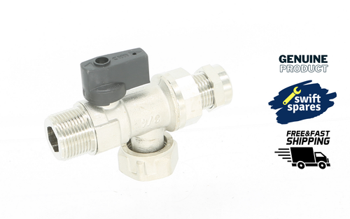 BAXI 248225 COMBI 80E 80ECO 105E & 105HE BOILER 22MM RETURN ISOLATIN TAP VALVE