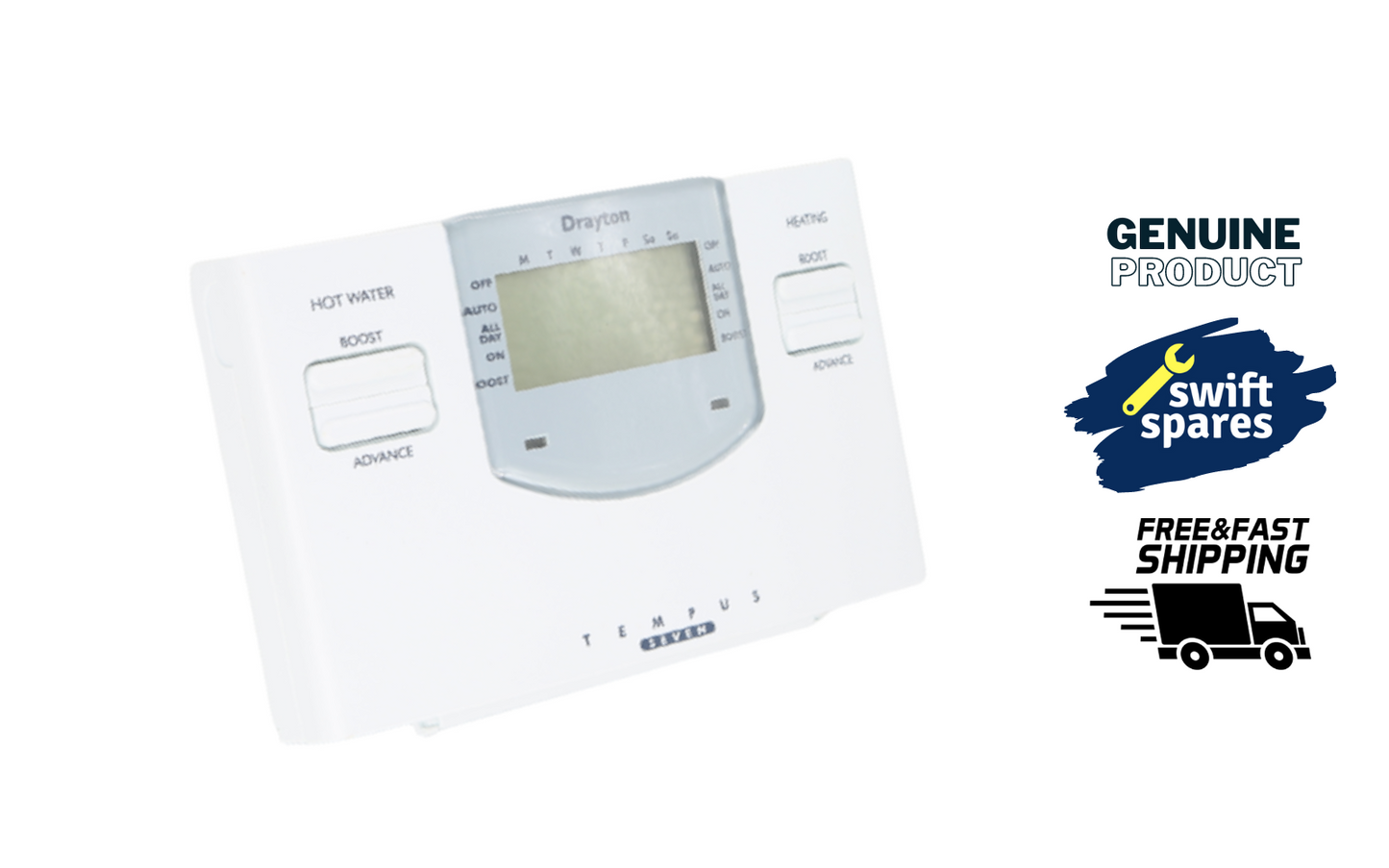 Drayton Tempus Seven 7 Day Central Heating Controller Programmer - NEW