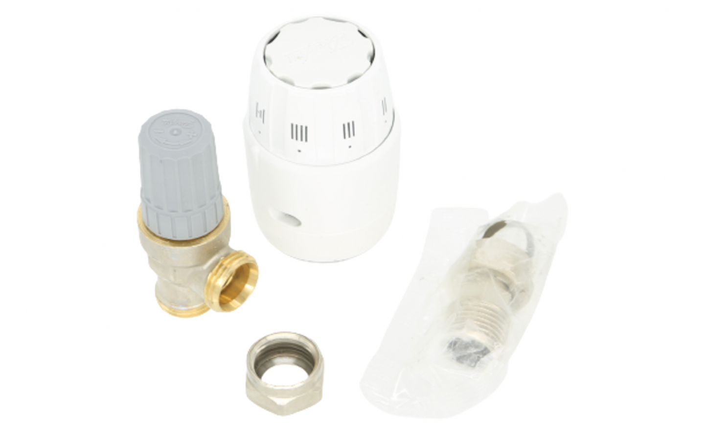 DANFOSS RAS-C2 COMBI ANGLED 10mm RADIATOR VALVE 013G6055 White Sensor