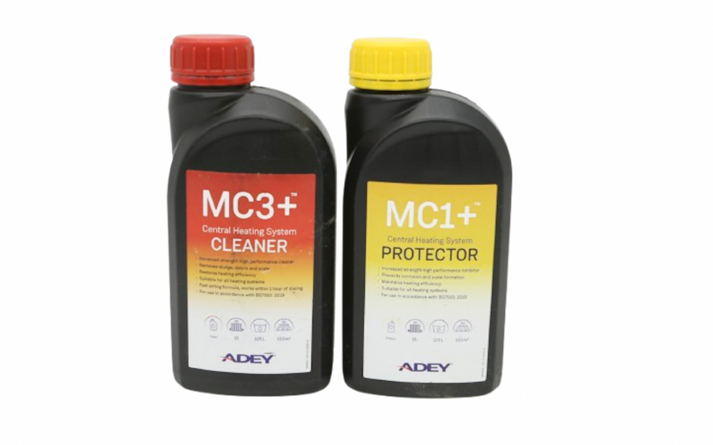 ADEY Central Heating System Protector MC1+ and Cleaner MC3+ Liquid 500ml
