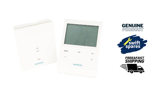 SIEMENS RDE100.1RFS WIRELESS ROOM THERMOSTAT 5/2 DAY OR 7 DAY PROGRAMMING
