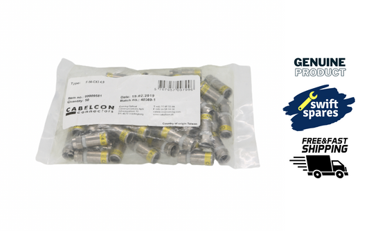 50x Cabelcon F-56-CX3 4,9 Male Compression Connectors - NEW