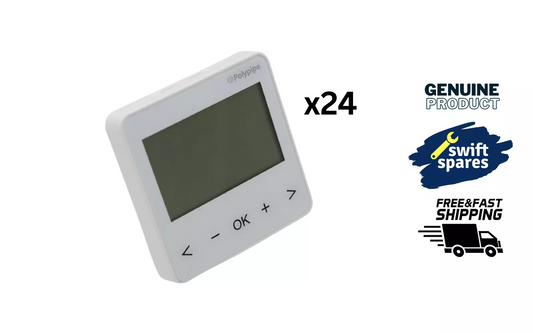 10x PolyPipe UFHTIME2B Underfloor Heating Control Time Clock Single or 2 Zone